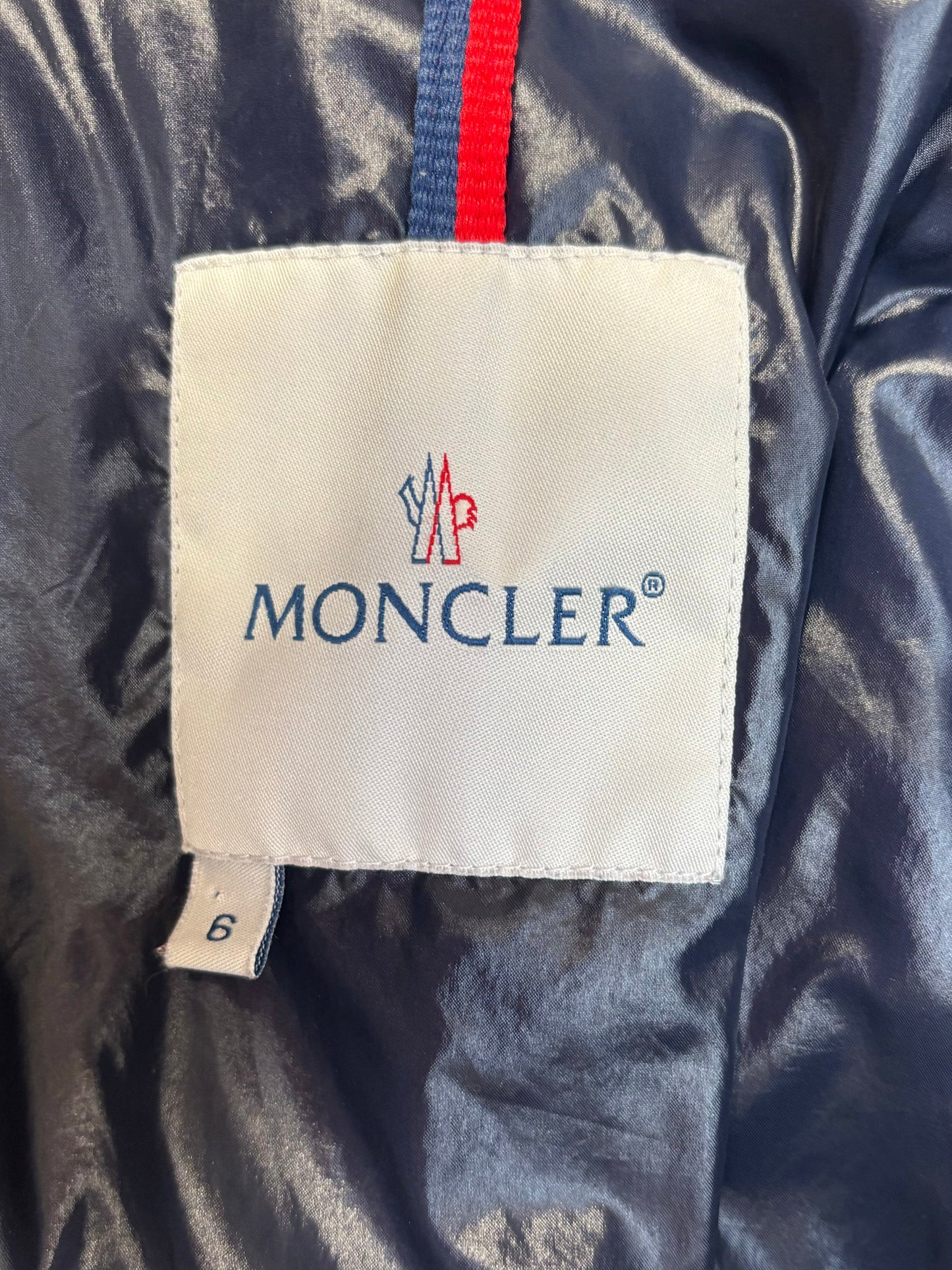 Moncler Logo Embroidered Puffer Down Jacket