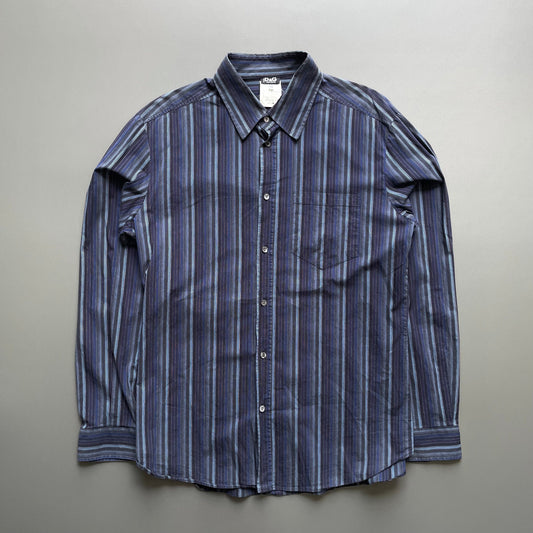 Dolce&Gabbana Men's Blue and Navy Shirt | X-Large, Multicoloured