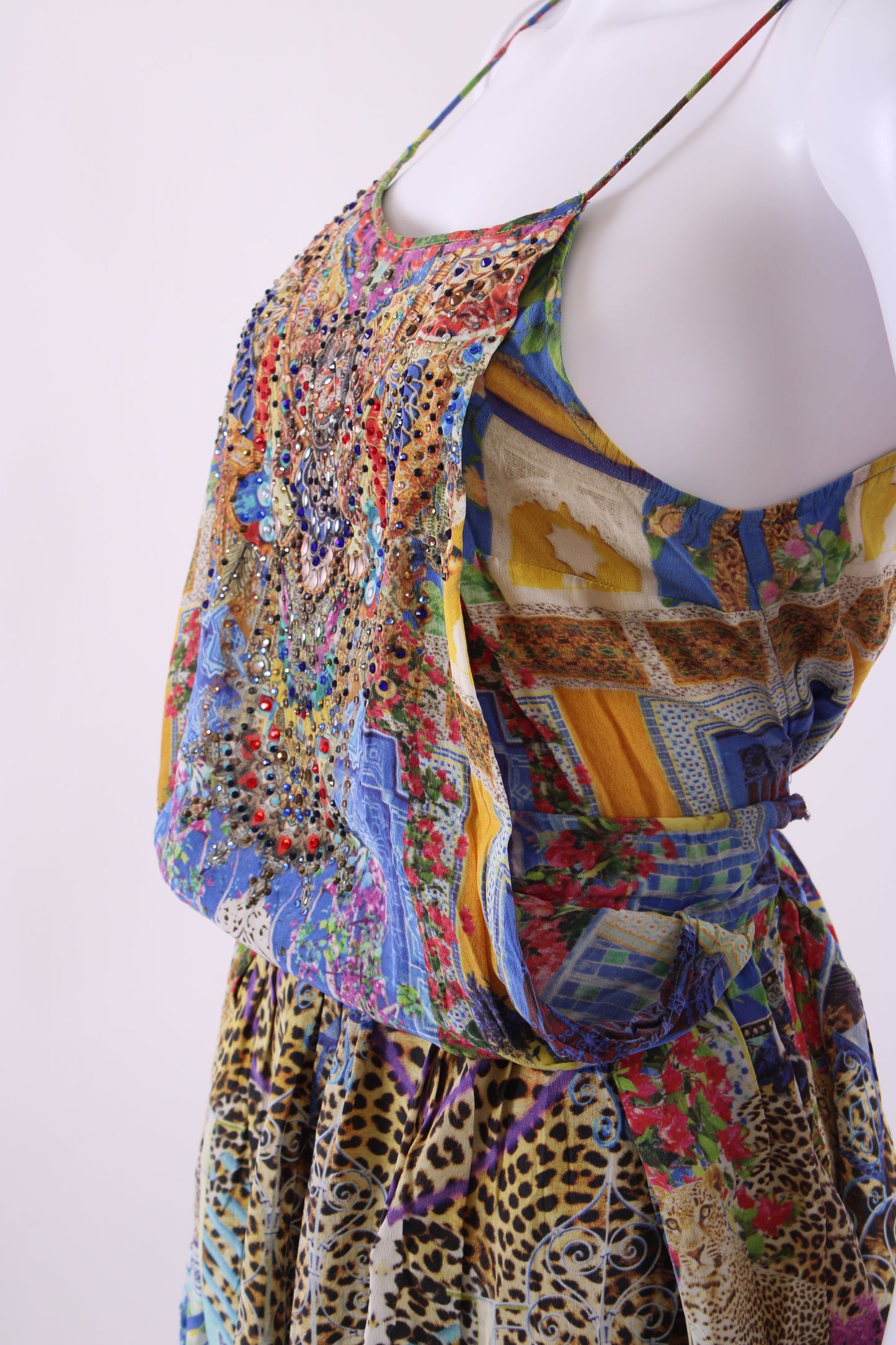 Camilla Print/ Rhinestone Playsuit Multi XS | Default Title, Multi