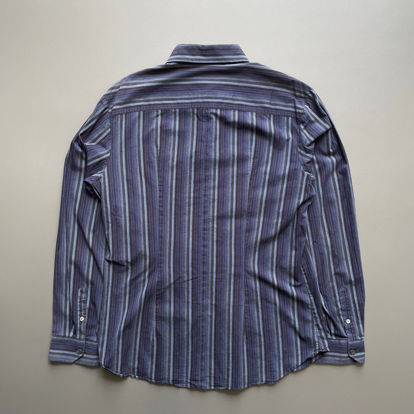 Dolce&Gabbana Men's Blue and Navy Shirt | X-Large, Multicoloured