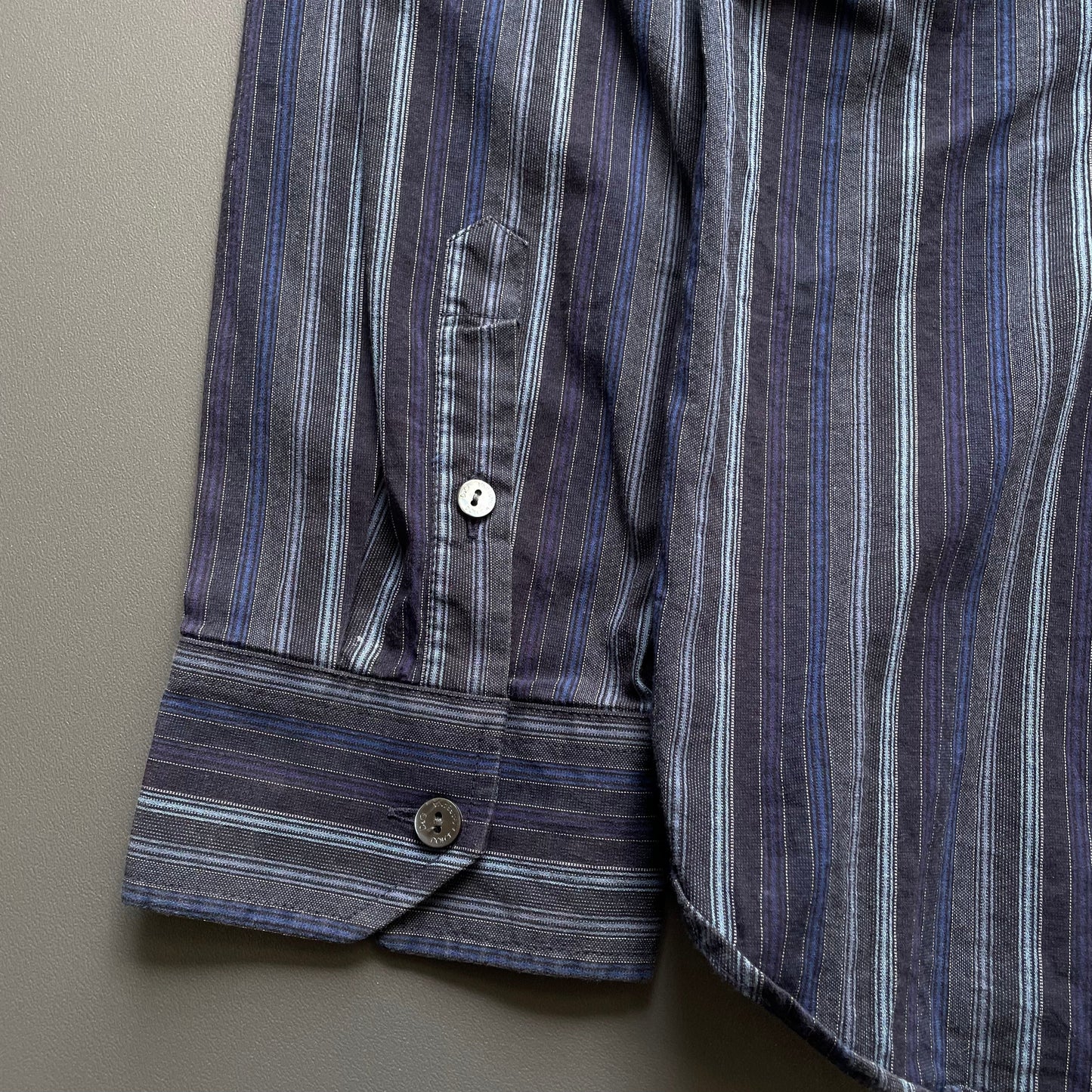 Dolce&Gabbana Men's Blue and Navy Shirt | X-Large, Multicoloured