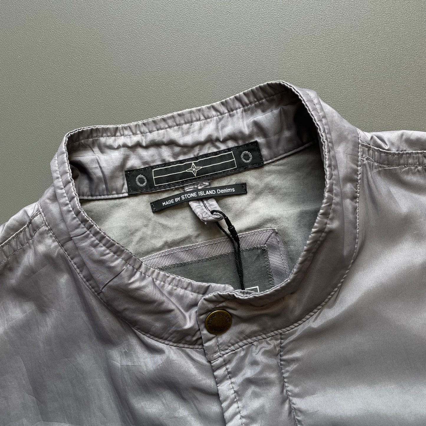 Stone Island Denims Grey SS09 Nylon Bomber Jacket | Medium, Grey