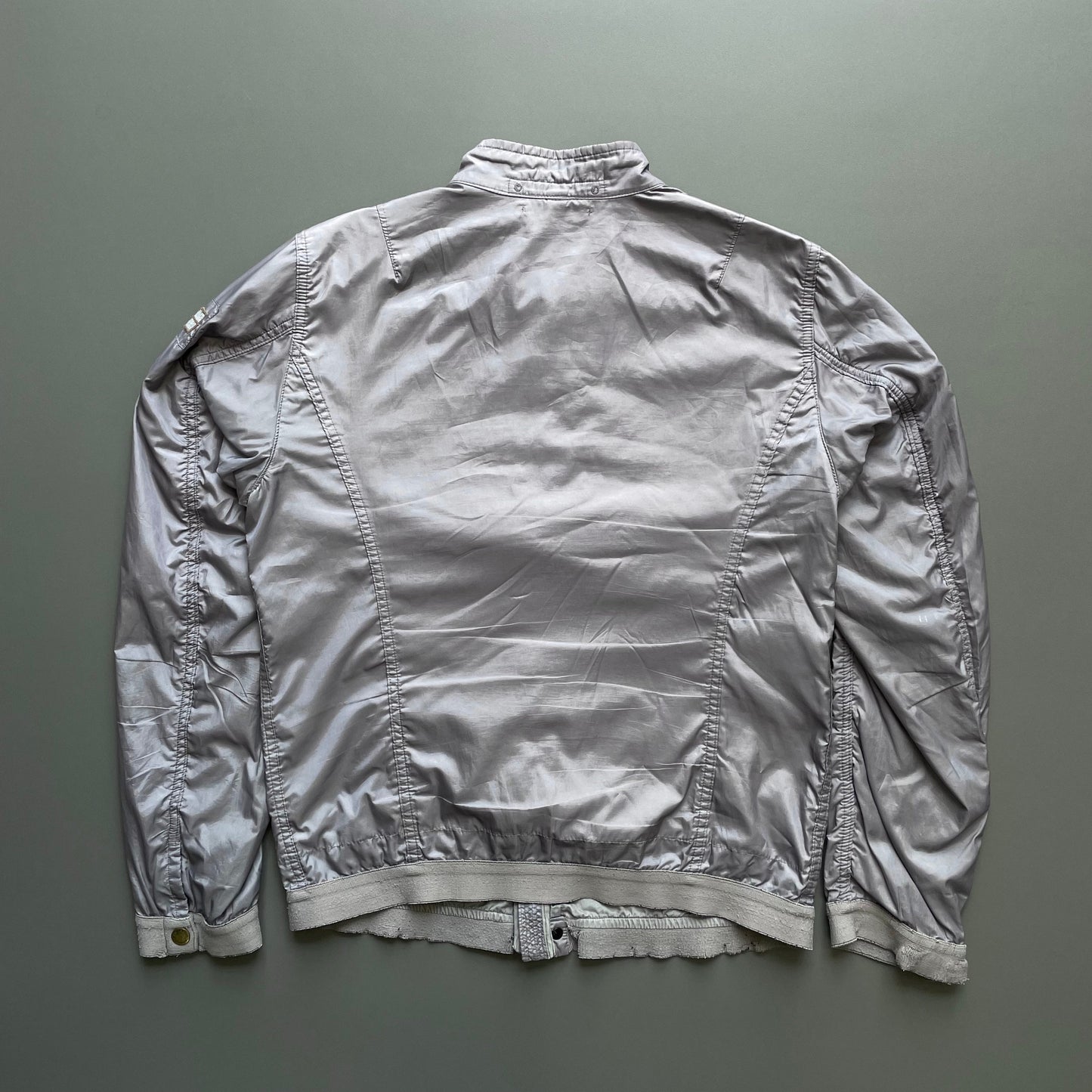 Stone Island Denims Grey SS09 Nylon Bomber Jacket | Medium, Grey