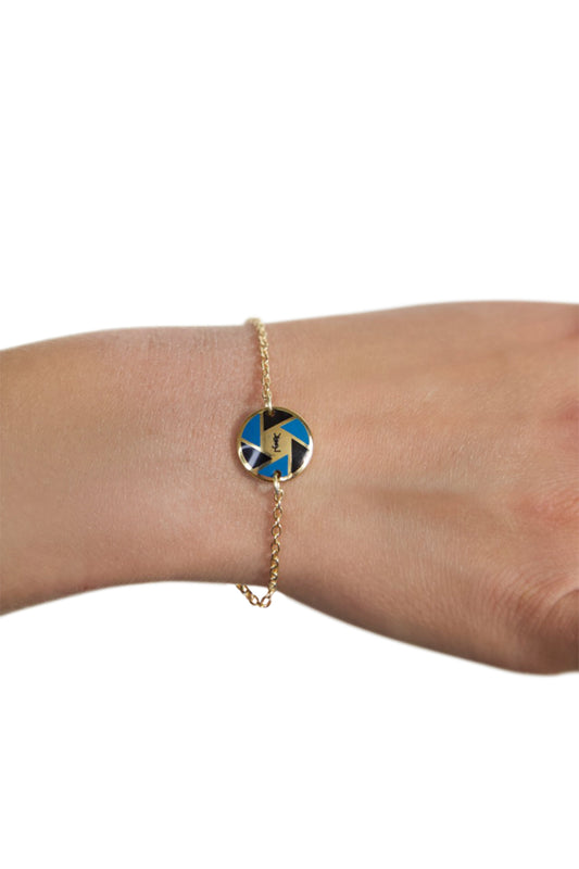 VT Rework: YSL Blue Pendent Gold Bracelet