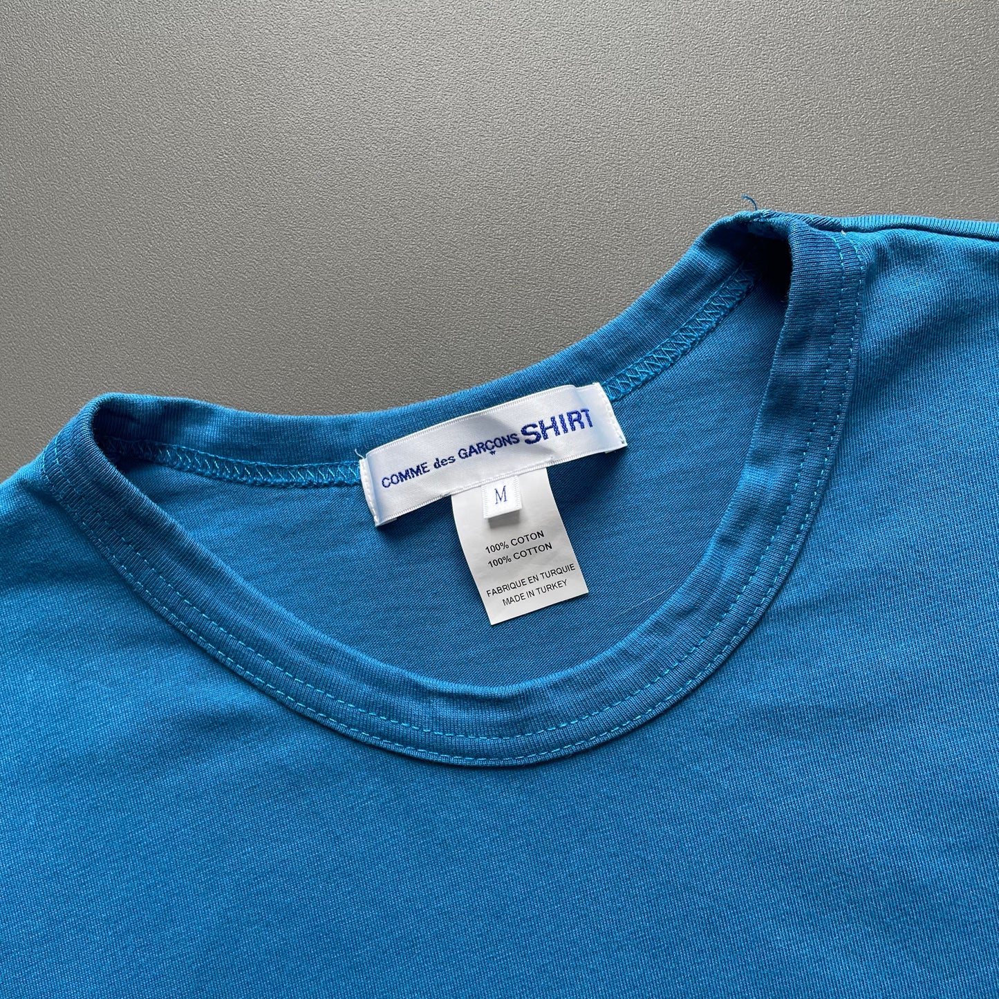 Comme Des Garçons Shirt Blue T-Shirt | Medium, Blue
