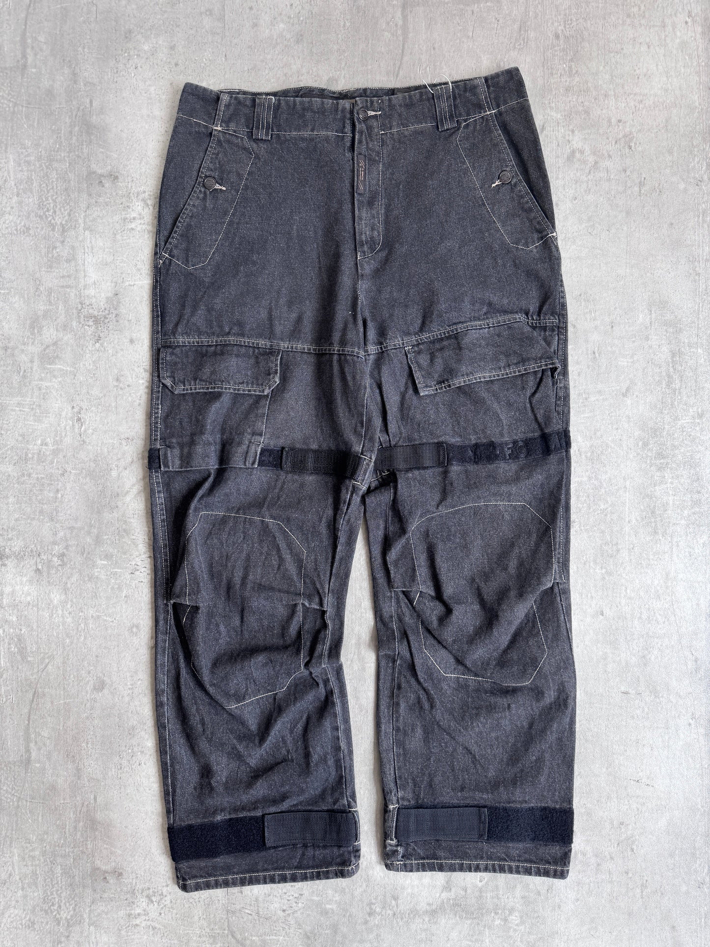 Marithé + François Girbaud Grey Denim Contrast Darted Denim Jeans
