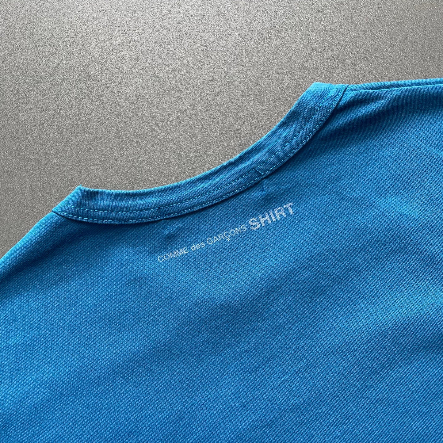 Comme Des Garçons Shirt Blue T-Shirt | Medium, Blue