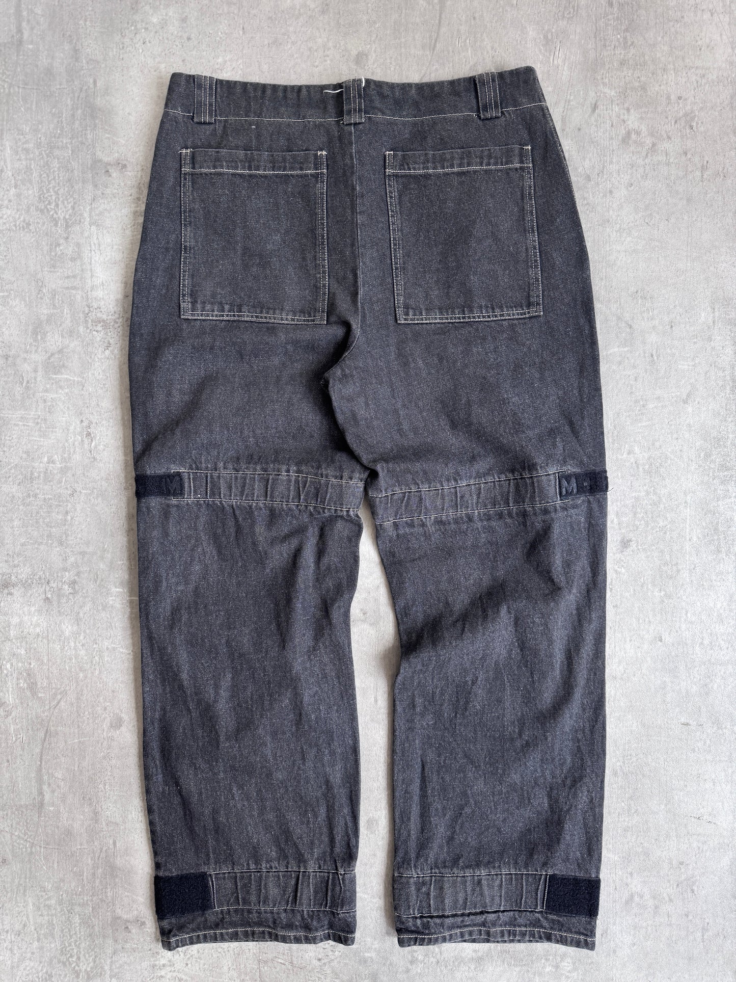 Marithé + François Girbaud Grey Denim Contrast Darted Denim Jeans