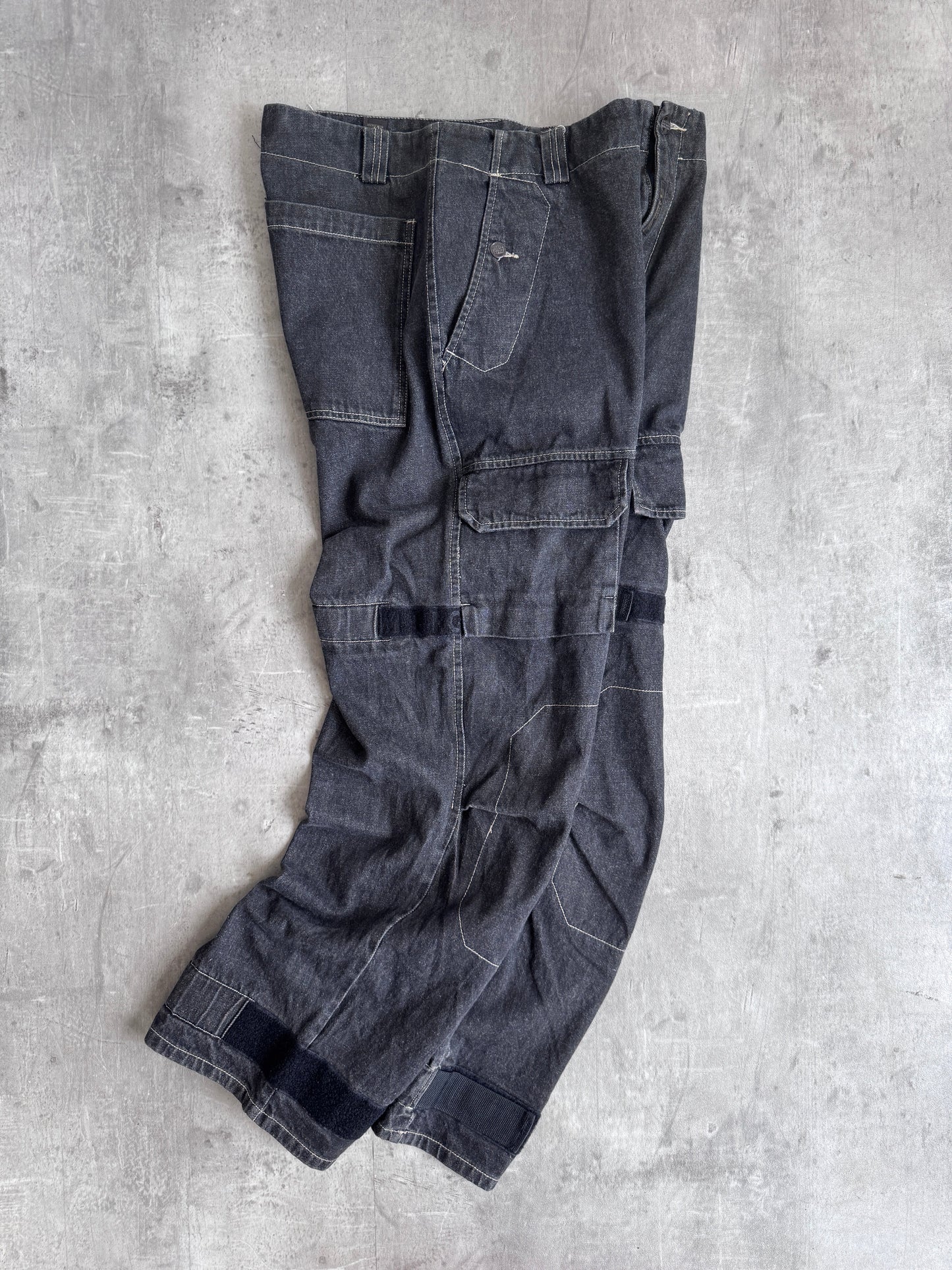Marithé + François Girbaud Grey Denim Contrast Darted Denim Jeans