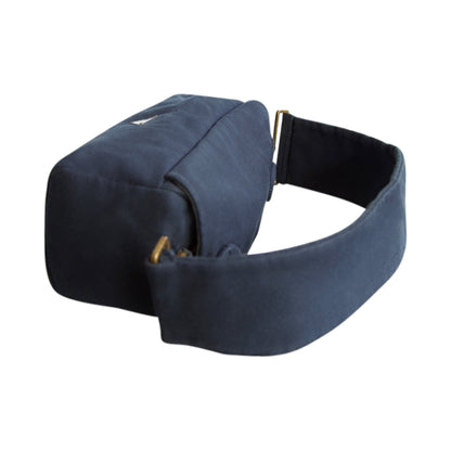 Prada Logo Plaque Cloth Shoulder Bag