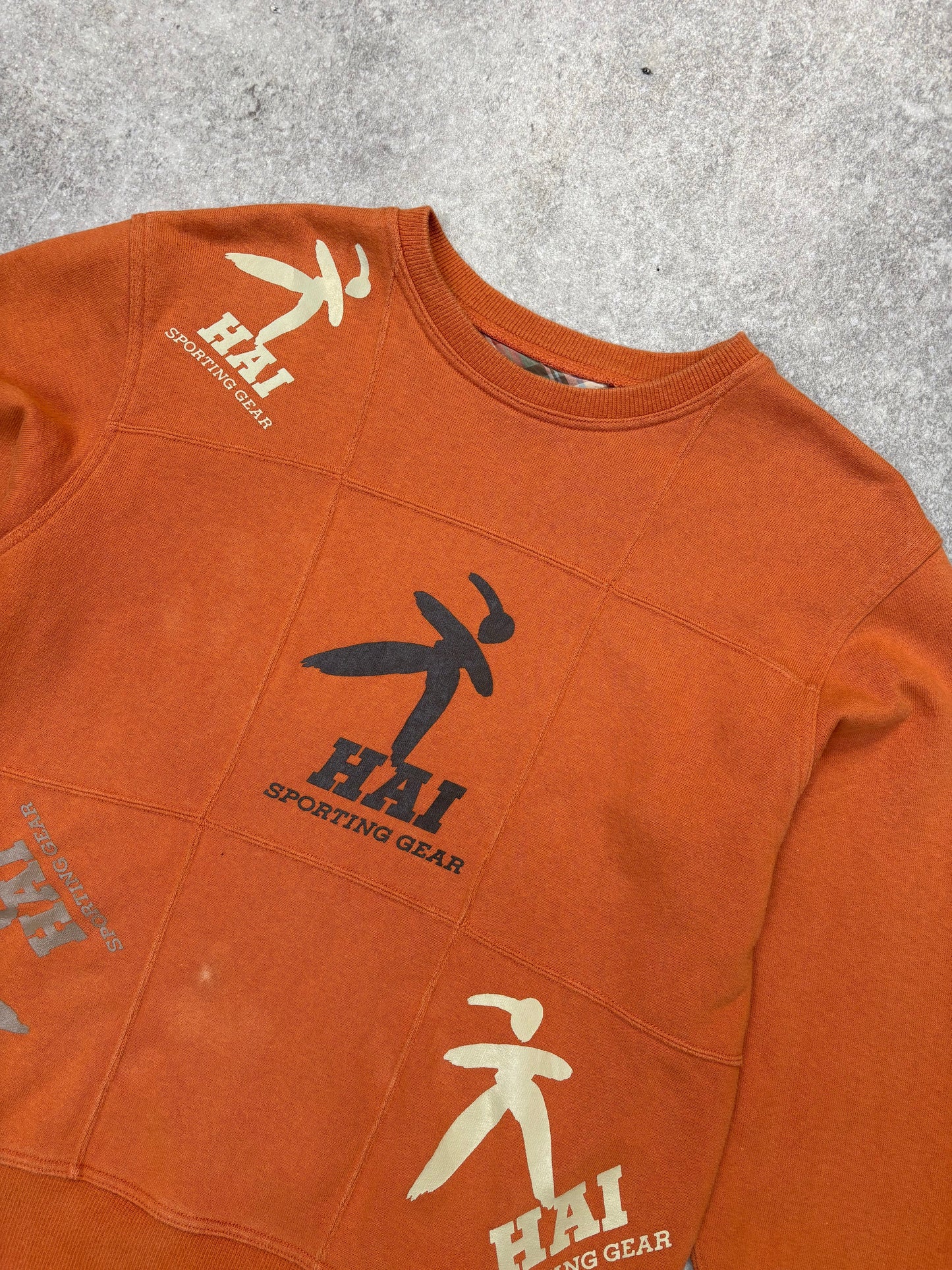 Issey Miyake HAI Sporting Gear Orange Logo Sweater