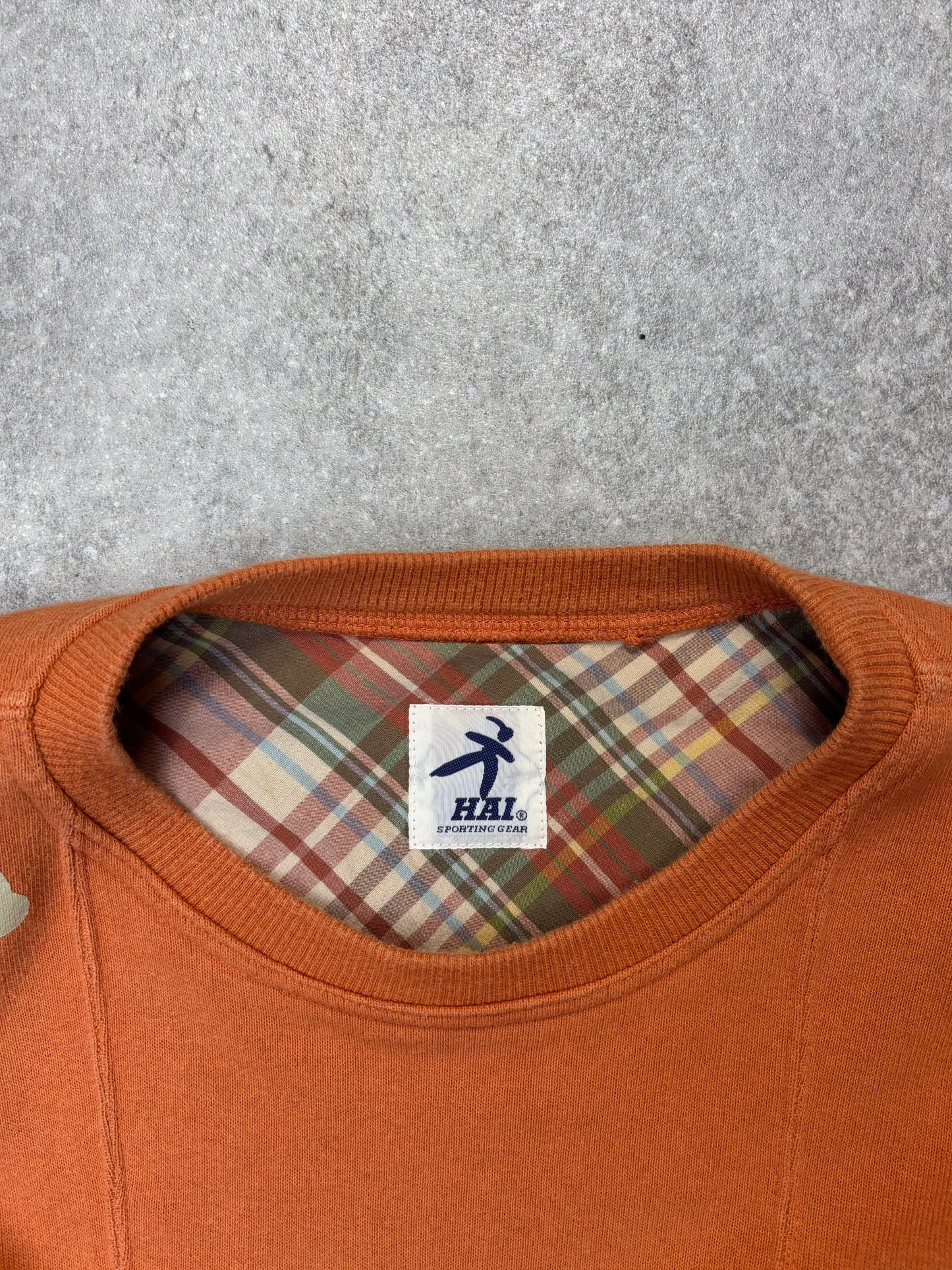 Issey Miyake HAI Sporting Gear Orange Logo Sweater