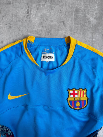 VT Rework: Barcelona 3rd Football Shirt Lace Trim Top