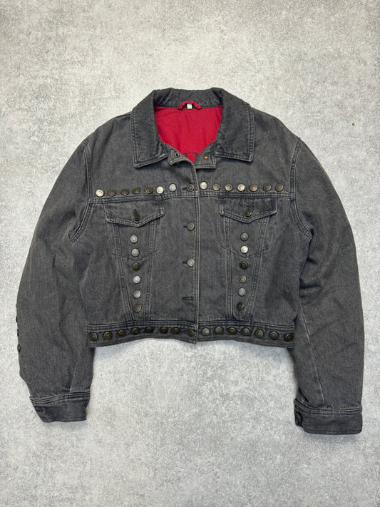 Moschino Cropped Multi Button Denim Jacket