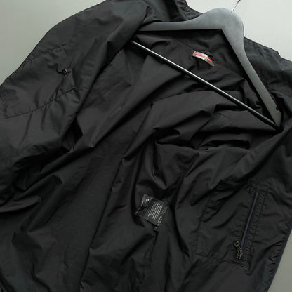 Prada Sport Black 00s Technical Minimalist Jacket | Large, Black