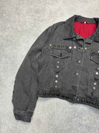 Moschino Cropped Multi Button Denim Jacket