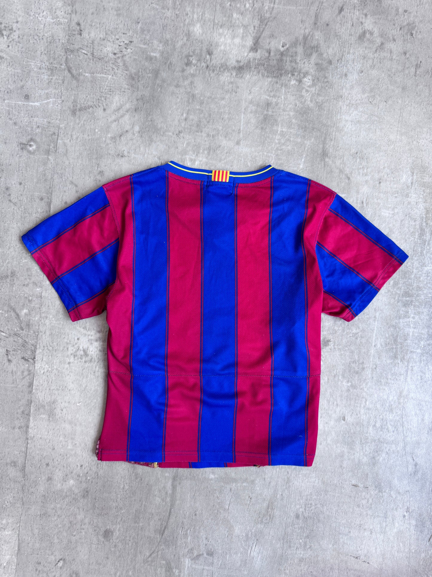 VT Rework: Barcelona Home Football Shirt Lace Trim Top