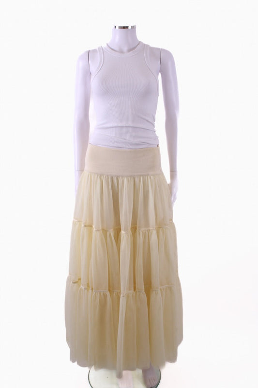 ME+EM maxi tulle skirt Lemon L | Default Title, Lemon