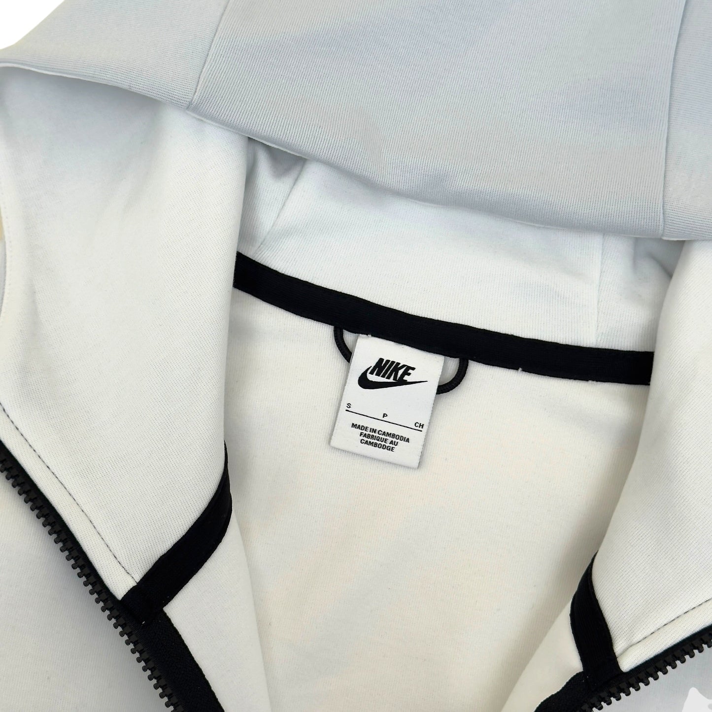 NIKE TECH FLEECE HOODIE WHITE / GREY / PINK S | Small, Multicoloured