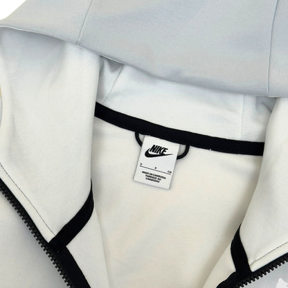 NIKE TECH FLEECE HOODIE WHITE / GREY / PINK S | Small, Multicoloured