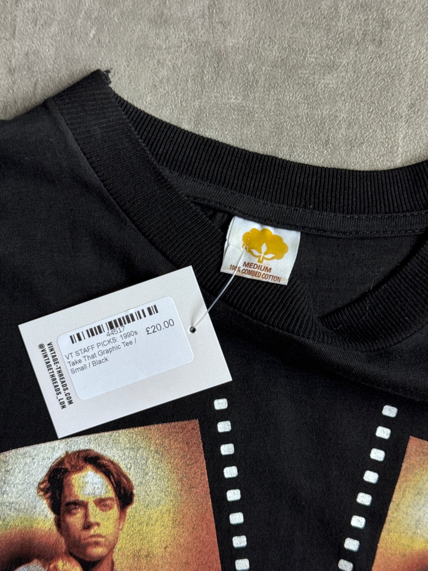 VT SALE 1990s Take That Graphic Tee | Small, Black