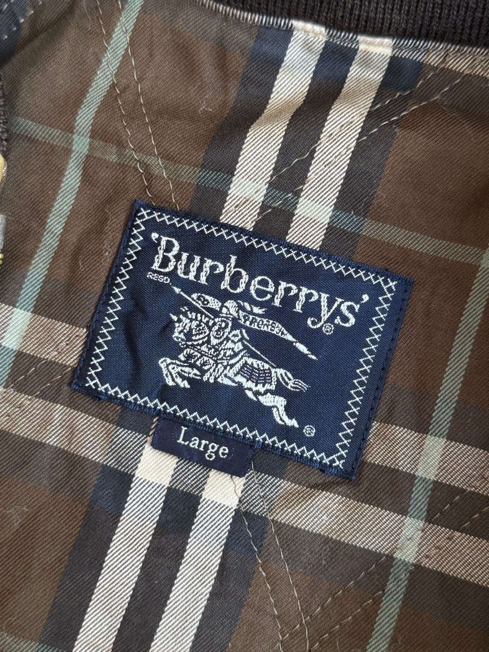 Burberry Vintage Olive Bomber Jacket