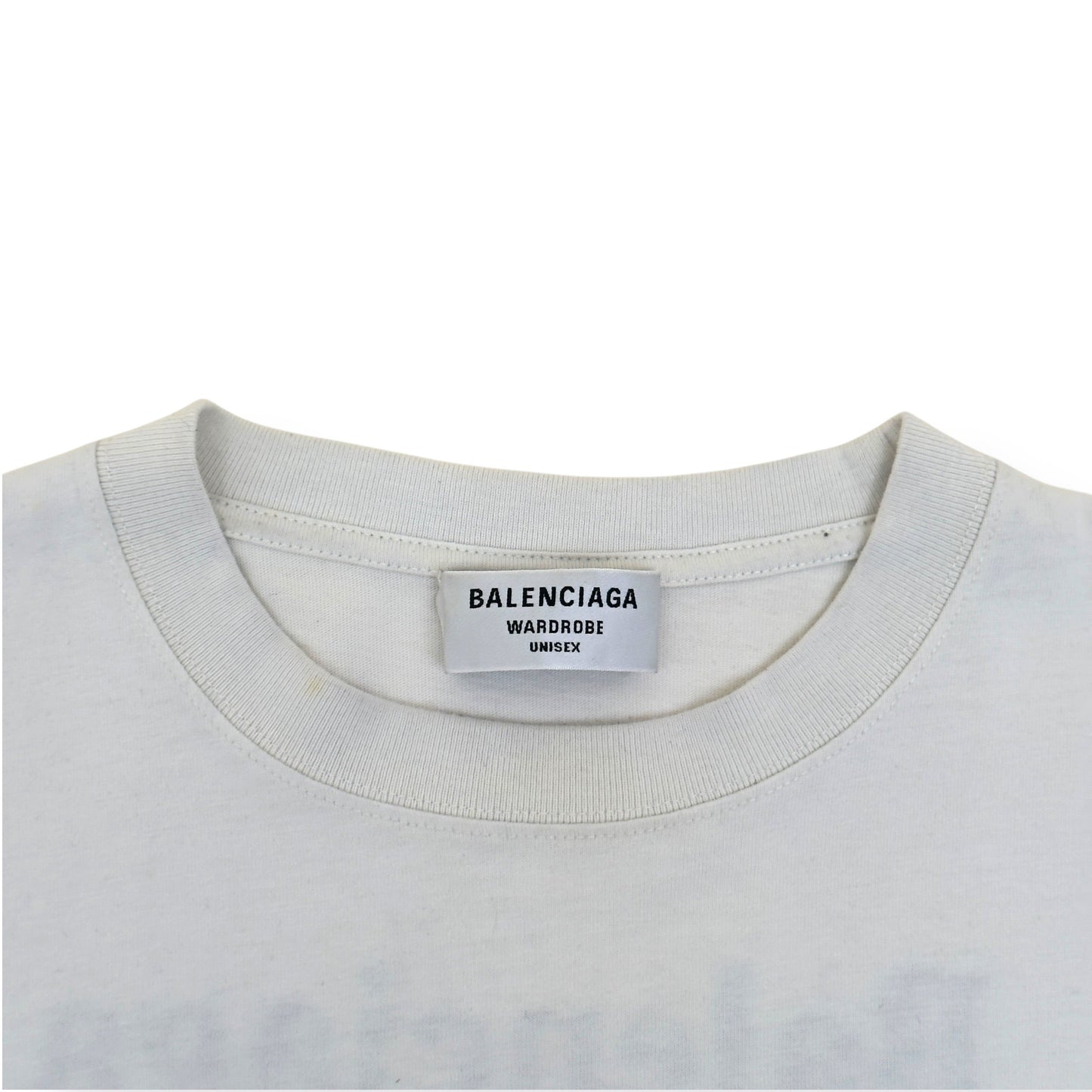 BALENCIAGA POLITICAL LOGO T-SHIRT WHITE XS | XS, White