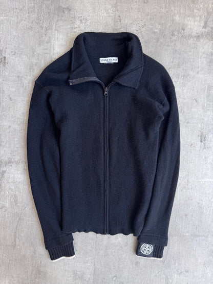 A/W 2004 Stone Island Knit Zip Up Sweater