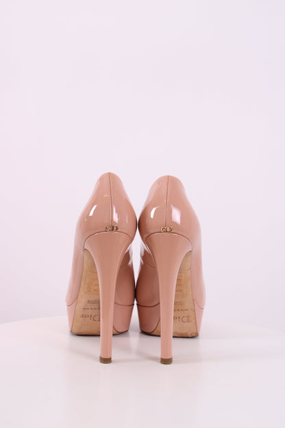 Christian Dior Pink Peep toe Heels Pink 37.5 | DEFAULT TITLE, Pink