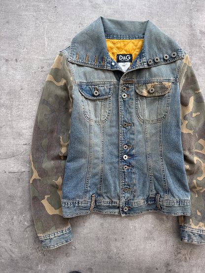 D&G Camo Sleeve Denim Jacket | Small, Camo