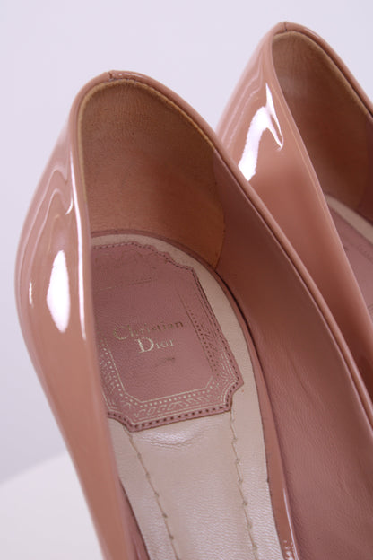 Christian Dior Pink Peep toe Heels Pink 37.5 | DEFAULT TITLE, Pink