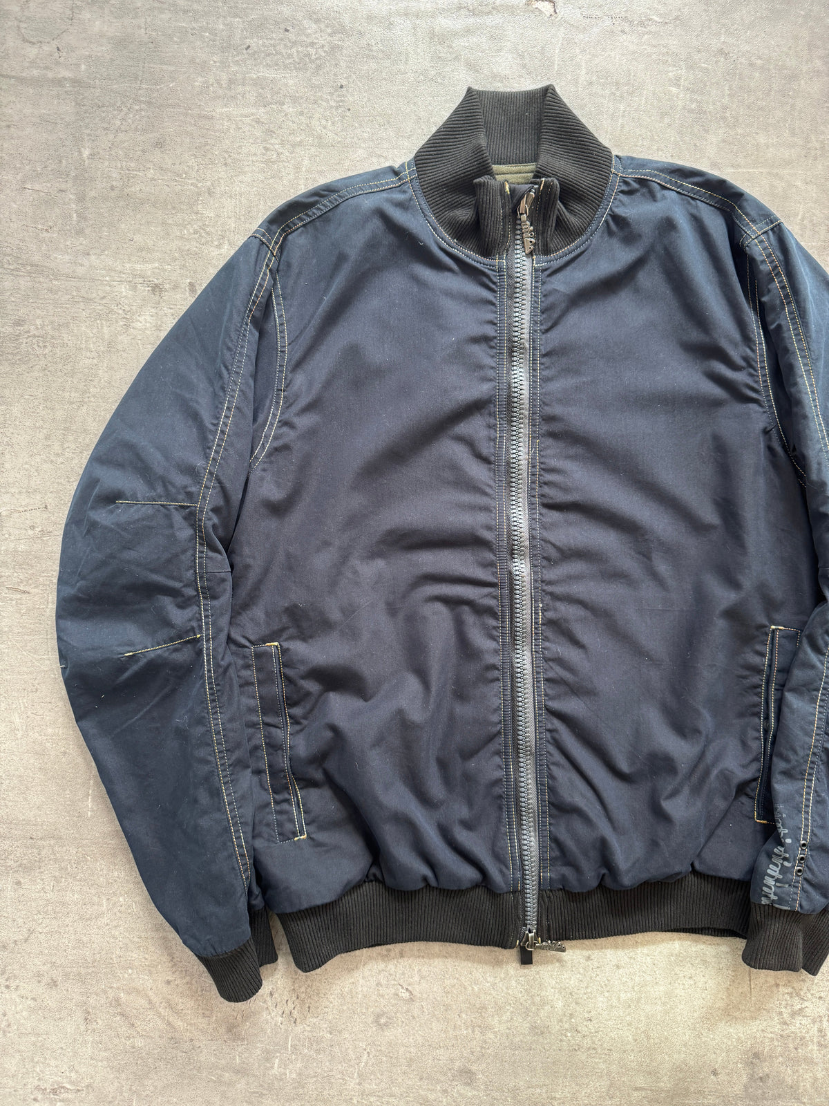 Maharishi Cotton Heavyweight Bomber Jacket | LARGE, Multicoloured