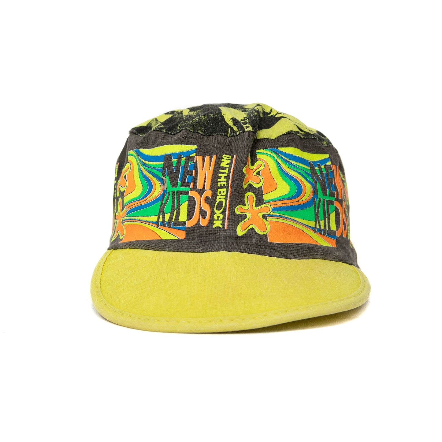 New Kids On The Block' Graphic Print Panelled Cap