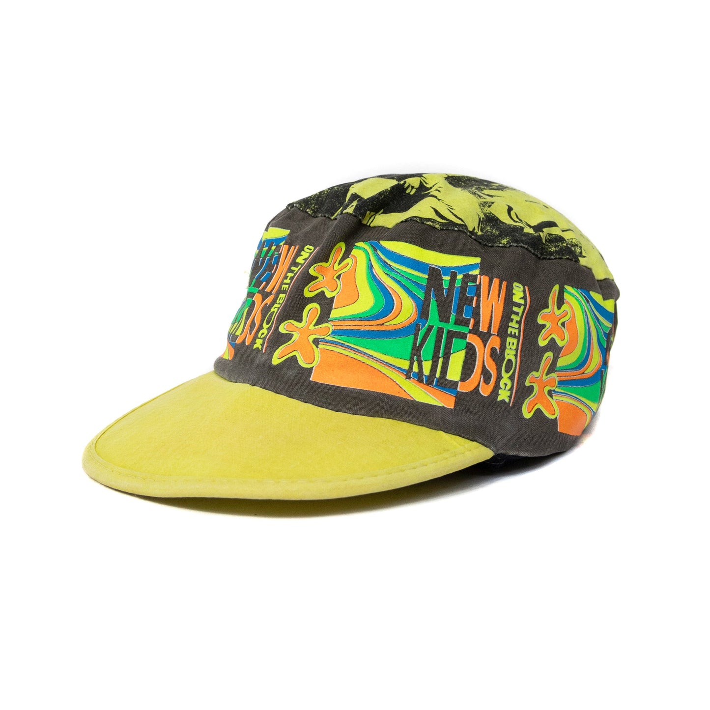 New Kids On The Block' Graphic Print Panelled Cap