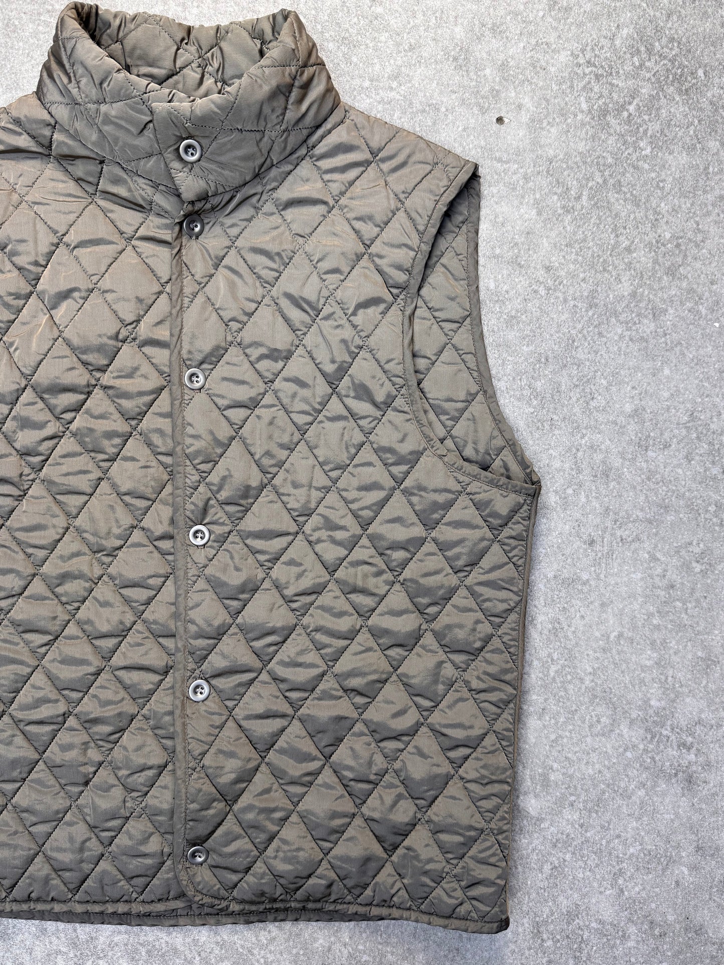 C.P. Company Grey Nylon Quilted Gilet