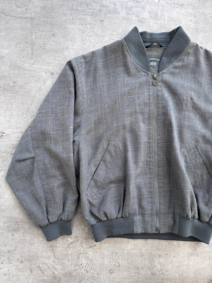 Balenciaga Paris Grey Bomber Jacket | Extra Large, Multicoloured