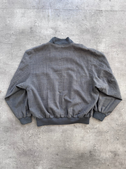 Balenciaga Paris Grey Bomber Jacket | Extra Large, Multicoloured