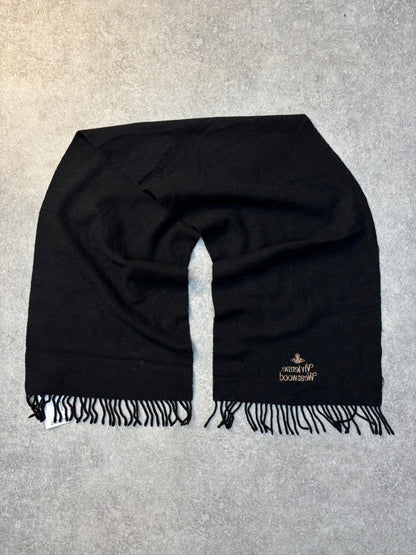 Vivienne Westwood Wool Black Scarf SC: 5782