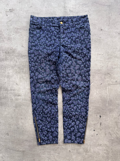 Louis Vuitton Cheetah Print Skinny Jeans | UK 30, Multicoloured