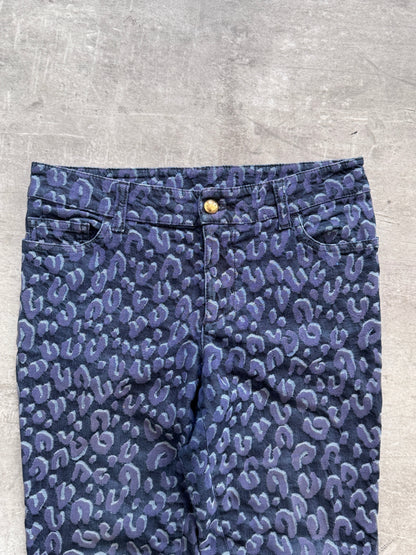 Louis Vuitton Cheetah Print Skinny Jeans | UK 30, Multicoloured