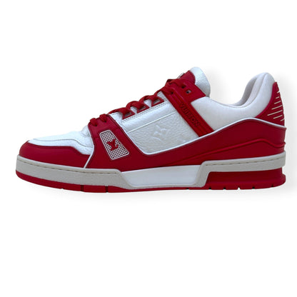 LOUIS VUITTON LV TRAINER SNEAKER RED / WHITE UK9 | UK 9, Red