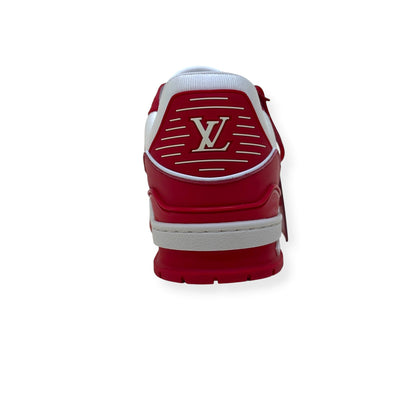 LOUIS VUITTON LV TRAINER SNEAKER RED / WHITE UK9 | UK 9, Red