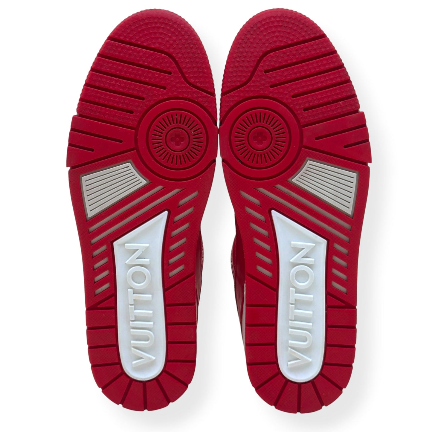 LOUIS VUITTON LV TRAINER SNEAKER RED / WHITE UK9 | UK 9, Red