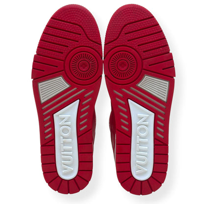 LOUIS VUITTON LV TRAINER SNEAKER RED / WHITE UK9 | UK 9, Red