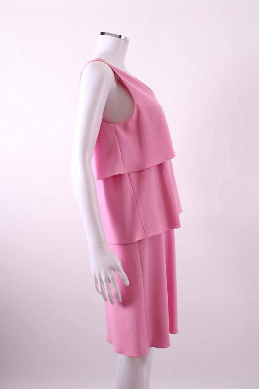 Moschino Boutique S/S Ruffle Dress Pink 10 | O/S, Pink