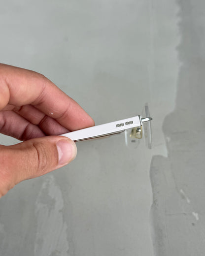 MIU MIU RIMLESS LENS BAYONETTA EYE GLASSES | O/S, White