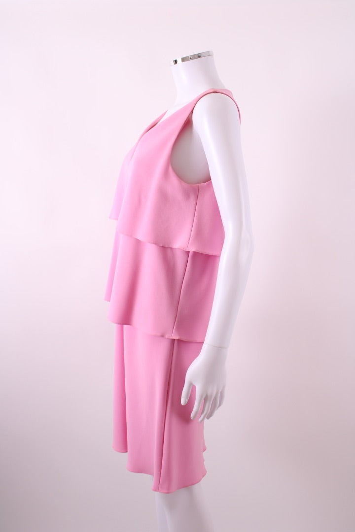 Moschino Boutique S/S Ruffle Dress Pink 10 | Default Title, Pink