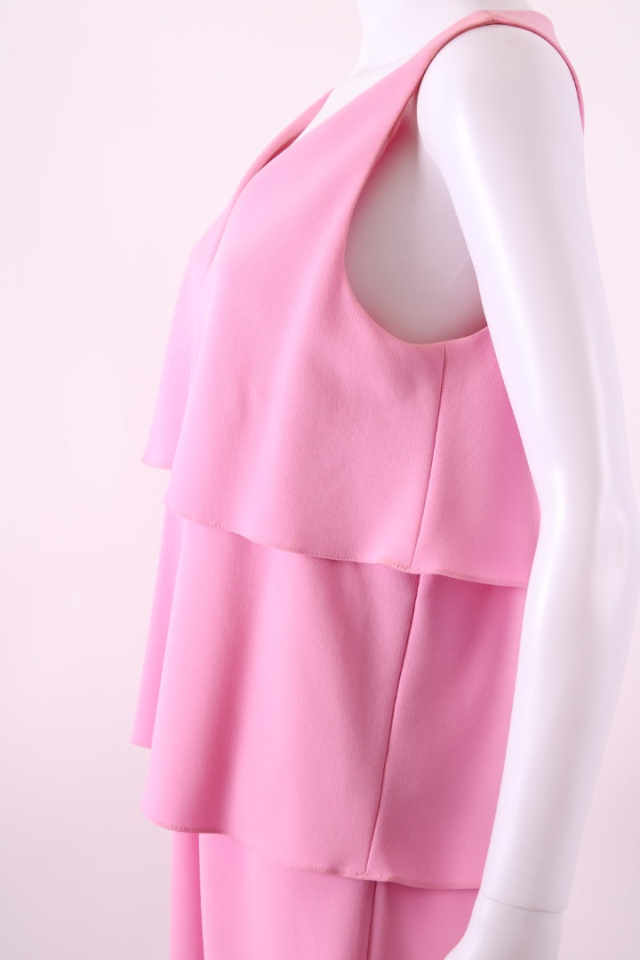 Moschino Boutique S/S Ruffle Dress Pink 10 | Default Title, Pink