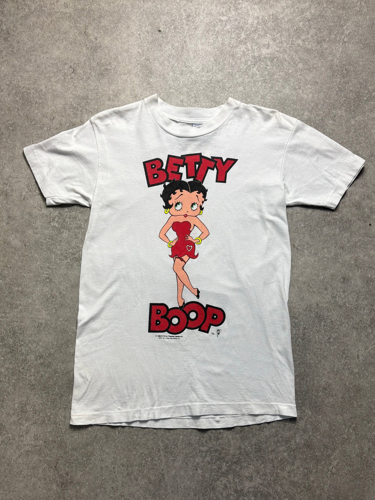 1988 White Betty Boop Queen Tee