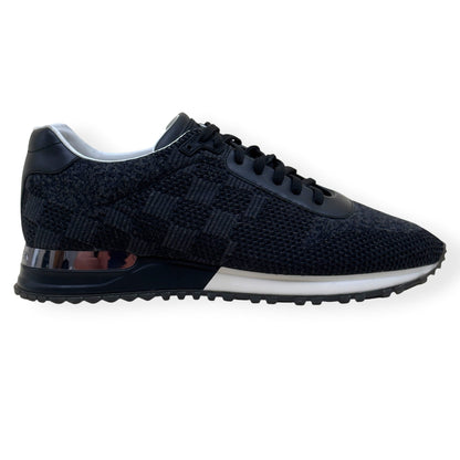 LOUIS VUITTON RUN AWAY DAMIER KNIT SNEAKER BLACK UK7 | UK 7, Black